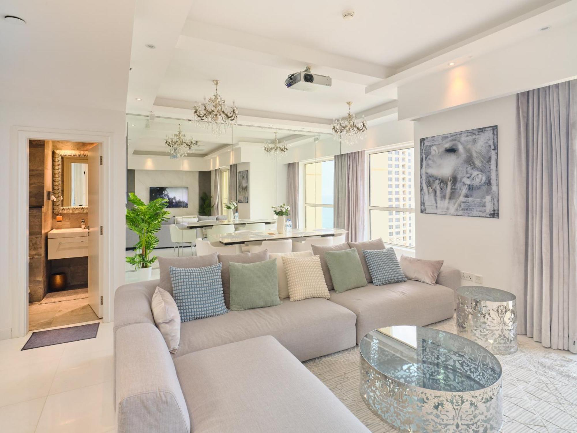 Jbr Beachfront Luxe Apartment All Rooms Sea Facing Dubái Exterior foto